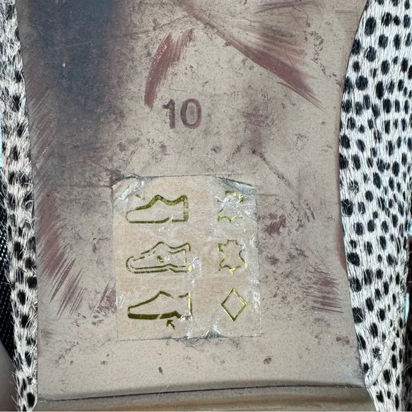 Madewell The Frances Skimmer Loafer In Calf Hair Muted Shell Multi Women Size 10 - Picture 11 of 13